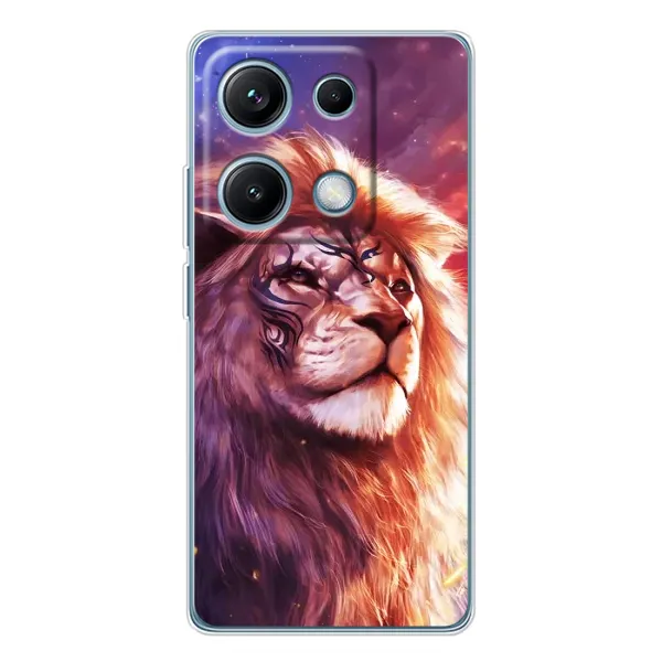 Чехол с рисунком «Красочный ЛЕВ» для Xiaomi Redmi Note 14S