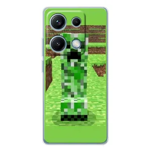 Чохли для Xiaomi Redmi Note 14S (Персонажі МайнКрафт) (Кріпер 2)