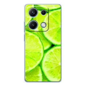 Чехол с изображением вкусной еды для Xiaomi Redmi Note 14S (Лайм)
