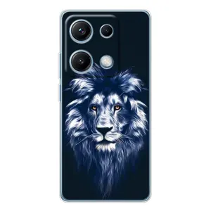 Чехол с картинкой на Xiaomi Redmi Note 14S (Лев - синий)