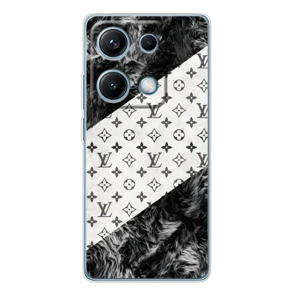 Чехол с рисунком «LV на белом» для Xiaomi Redmi Note 14S