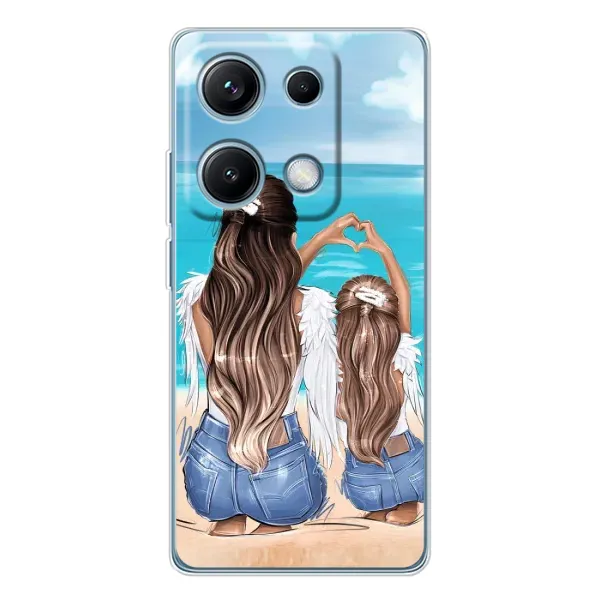Чехол с рисунком «Мама и дочь» для Xiaomi Redmi Note 14S