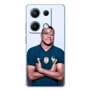 Чехол (TPU) с Футболистом на Xiaomi Redmi Note 14S (Мбаппешичка)