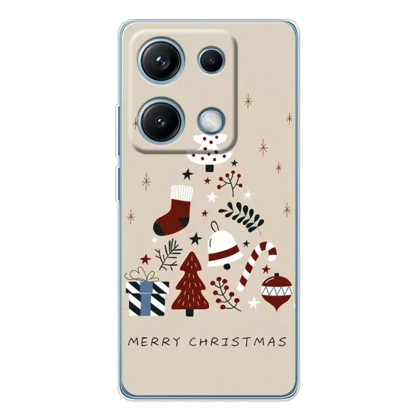 Чехол с рисунком «Merry Christmas» для Xiaomi Redmi Note 14S