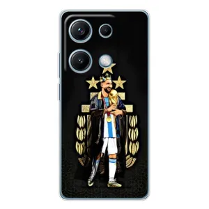 Чехлы Лео Месси Аргентина для Xiaomi Redmi Note 14S (Месси король)