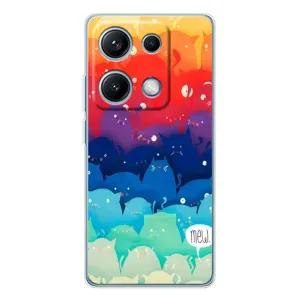 Силиконовый чехол с котиком для Xiaomi Redmi Note 14S (Mew)