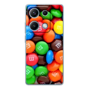 Чехол с изображением вкусной еды для Xiaomi Redmi Note 14S (Разноцветные M&M'S)