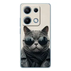Чехол на тематику: Коты для Xiaomi Redmi Note 14S (Модный кот)