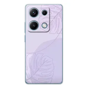 Чохол квітковий дизайн для Xiaomi Redmi Note 14S (Монстера фіолетова)