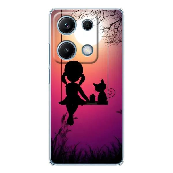Чехол с рисунком «На качели» для Xiaomi Redmi Note 14S Чехол с рисунком «На качели» для Xiaomi Redmi Note 14S