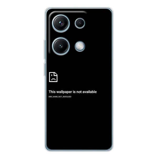 Чехол с рисунком «Ошибка» для Xiaomi Redmi Note 14S Чехол с рисунком «Ошибка» для Xiaomi Redmi Note 14S