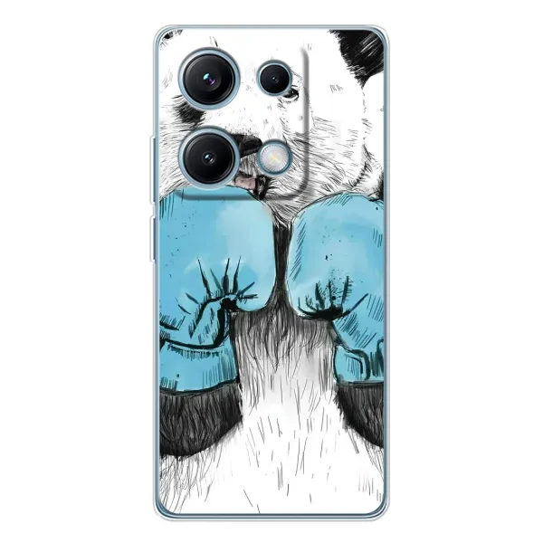 Чехол с рисунком «Панда боксер» для Xiaomi Redmi Note 14S Чехол с рисунком «Панда боксер» для Xiaomi Redmi Note 14S