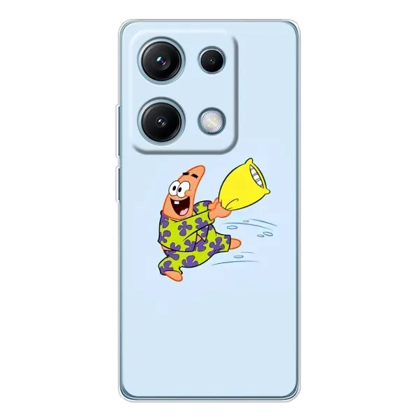 Чехол с рисунком «Патрик с подушкой» для Xiaomi Redmi Note 14S