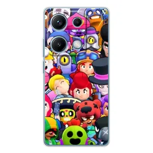 Силіконовый Чохол на Xiaomi Redmi Note 14S з картинкою Brawl Stars (Персонажі)