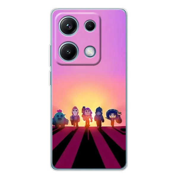 Чехол с рисунком «Персонажи в закате» для Xiaomi Redmi Note 14S Чехол с рисунком «Персонажи в закате» для Xiaomi Redmi Note 14S