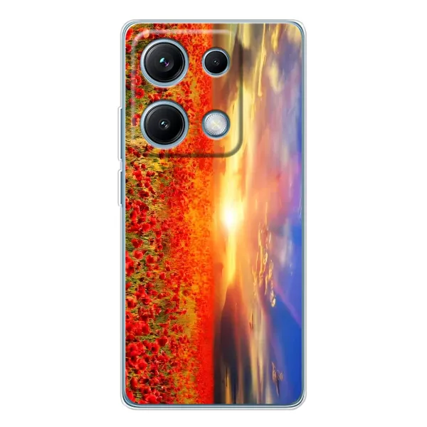Чехол с рисунком «Поле тюльпанов» для Xiaomi Redmi Note 14S