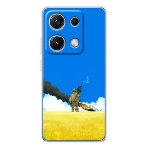 Чехлы на военную тематику для Xiaomi Redmi Note 14S (Попадание)