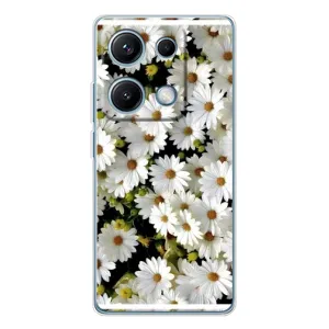 Чехол с ромашками на Xiaomi Redmi Note 14S (Рамка в ромашках)