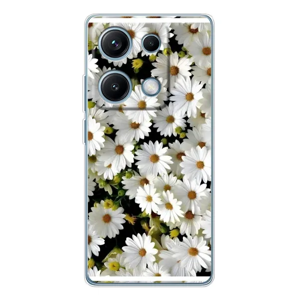 Чехол с рисунком «Рамка в ромашках» для Xiaomi Redmi Note 14S Чехол с рисунком «Рамка в ромашках» для Xiaomi Redmi Note 14S