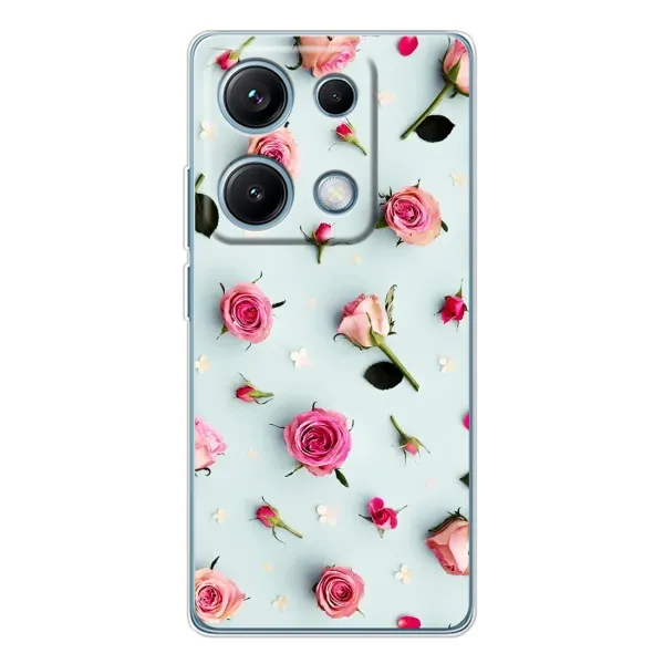 Чехол с рисунком «Разные цветы» для Xiaomi Redmi Note 14S Чехол с рисунком «Разные цветы» для Xiaomi Redmi Note 14S