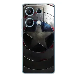 Чохол с Щітом Капітана Америки на Xiaomi Redmi Note 14S (Ретро Щит Капітана)