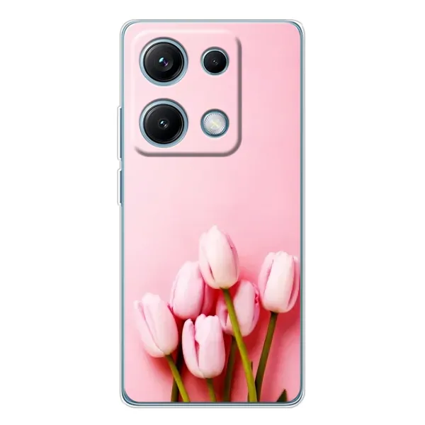 Чехол с рисунком «Розовые тюльпаны» для Xiaomi Redmi Note 14S