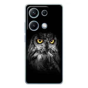 Чехлы с принтом СОВЫ для Xiaomi Redmi Note 14S (Сова на чёрном)