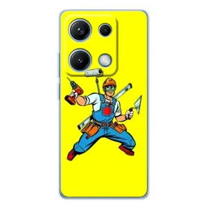 Чехол с рисунком «Строитель» для Xiaomi Redmi Note 14S