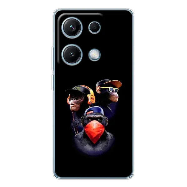 Чехол с рисунком «Три обезьяны» для Xiaomi Redmi Note 14S Чехол с рисунком «Три обезьяны» для Xiaomi Redmi Note 14S