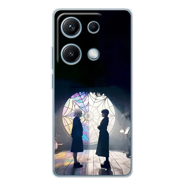 Чехол с рисунком «Уэнсдей и Энди» для Xiaomi Redmi Note 14S Чехол с рисунком «Уэнсдей и Энди» для Xiaomi Redmi Note 14S