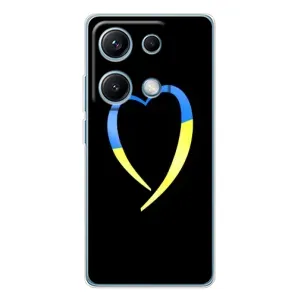 Силиконовый Чехол на Xiaomi Redmi Note 14S (Я-Украина) (Украинское сердце)