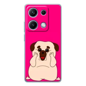 Чохол (ТПУ) Милі песики для Xiaomi Redmi Note 14S (Веселий Мопсік)