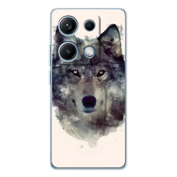 Чехол с рисунком «Волк» для Xiaomi Redmi Note 14S Чехол с рисунком «Волк» для Xiaomi Redmi Note 14S