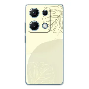 Чохол квітковий дизайн для Xiaomi Redmi Note 14S (Зелений фон)