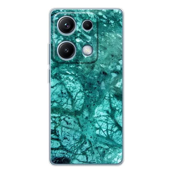 Чехол с рисунком «Зеленый мрамор» для Xiaomi Redmi Note 14S