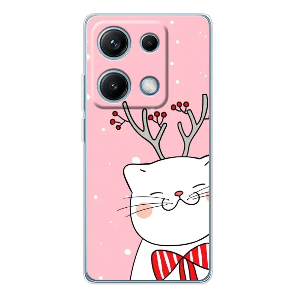 Чехол с рисунком «Зимний кот» для Xiaomi Redmi Note 14S