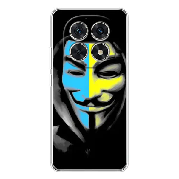 Чехол с рисунком «Анонимус патриот» для Xiaomi Redmi Note 15 5G Чехол с рисунком «Анонимус патриот» для Xiaomi Redmi Note 15 5G