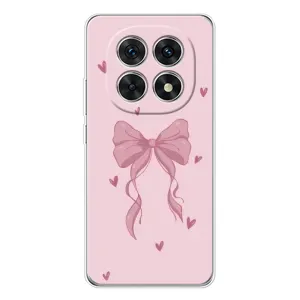 Чехол банты для Xiaomi Redmi Note 15 5G (Бант на розовом)