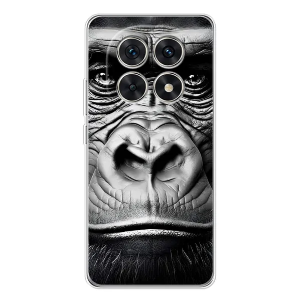 Чехол с рисунком «Черная обезьяна» для Xiaomi Redmi Note 15 5G