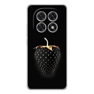 Чехол с изображением вкусной еды для Xiaomi Redmi Note 15 5G (Чёрная клубника)