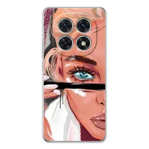 Силіконовый Чохол на Xiaomi Redmi Note 15 5G з картинкой Модных девушек (Дівчина та вії)