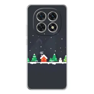 Силиконовый бампер на рождество для Xiaomi Redmi Note 15 5G (Город зимний)
