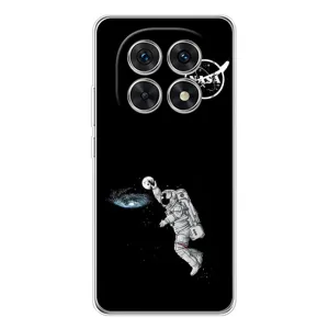 Силиконовый бампер с принтом "Наса" на Xiaomi Redmi Note 15 5G (Космонавт баскетболист)