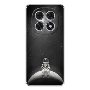 Силиконовый Чехол с принтом "Космонавты" на Xiaomi Redmi Note 15 5G (Космонавт романтик)