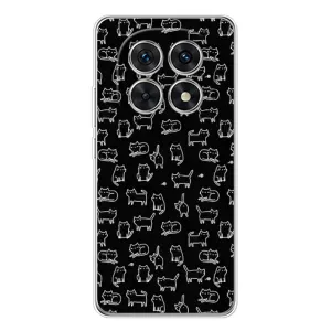 Чехол на тематику: Коты для Xiaomi Redmi Note 15 5G (Котики на черном)