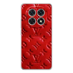 Текстурний Чохол Louis Vuitton для Шіаомі Редмі Ноут 15 5G (Червоний ЛВ)