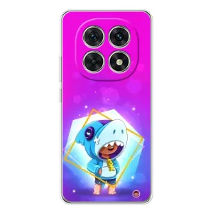 Чехол Бравл Старс для Xiaomi Redmi Note 15 5G (Леон в костюме Акулы)