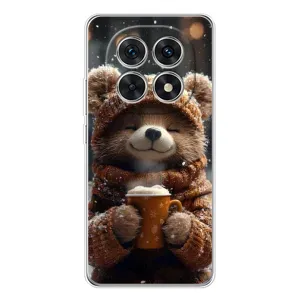 Друкований чохол 'Звірята з кавою' для Xiaomi Redmi Note 15 5G (Ведмедик з кавою)