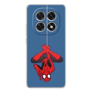 Чехол Супергерой Человека Паука на Xiaomi Redmi Note 15 5G (На паутине)