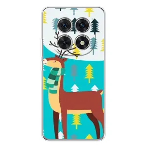 Силіконовий бампер з картинкою звірів для Xiaomi Redmi Note 15 5G (Олень із шарфом)